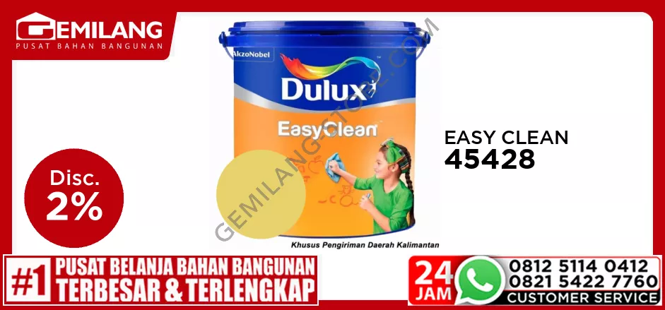 DULUX EASY CLEAN PAMINDA 45428 2.5ltr