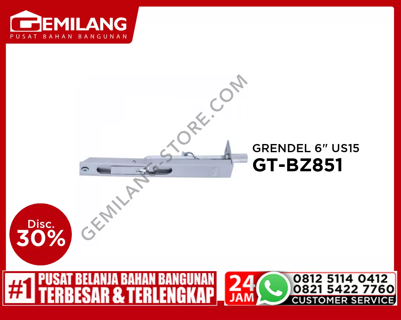 BELLEZZA GT-BZ851 6 inch US15 GRENDEL TANAM
