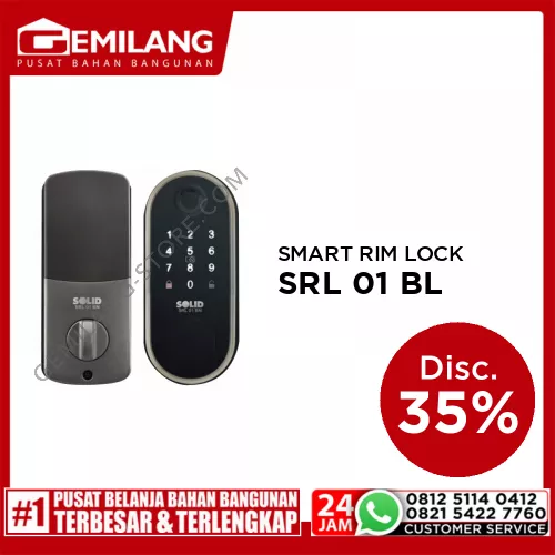 SOLID SMART RIM LOCK SRL 01 BL