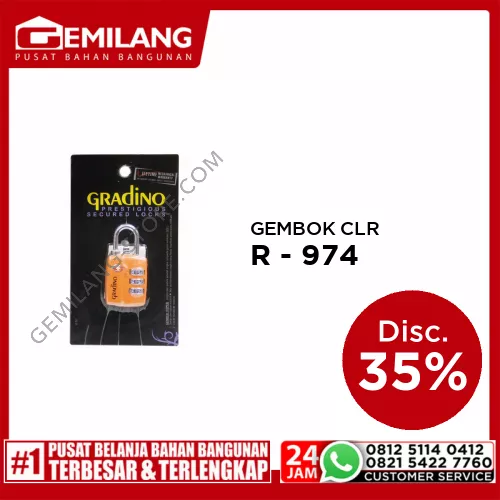 GRADINO R-974 CLR GEMBOK