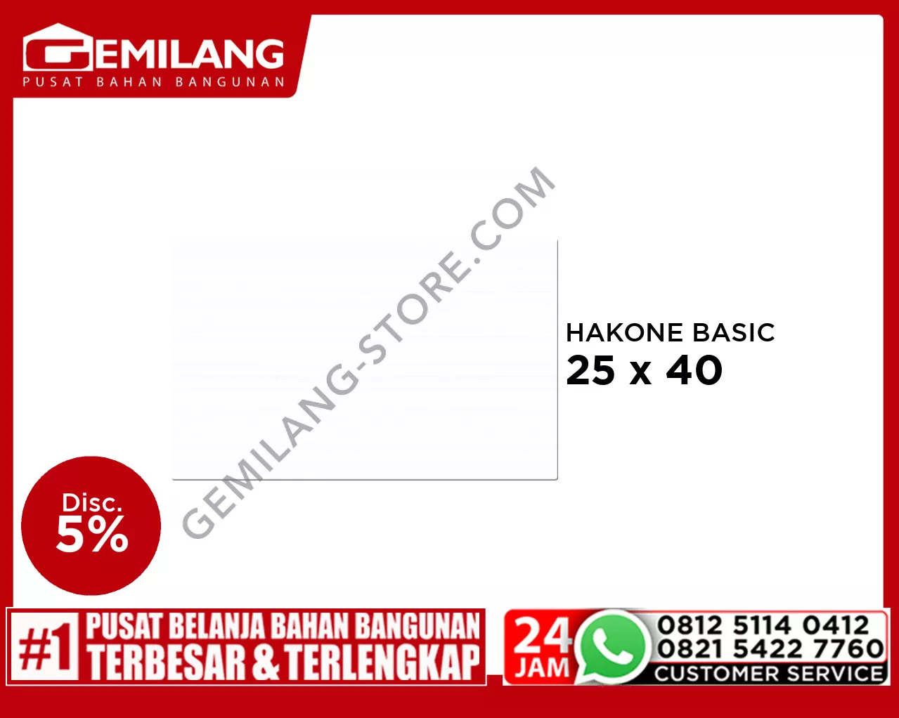 PLATINUM HAKONE BASIC 25 x 40