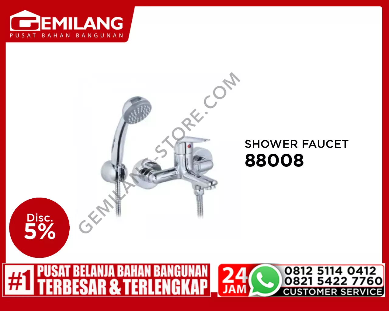 MOEN COCO SH SHOWER FAUCET WITH HANDHELD 88008 (12131)