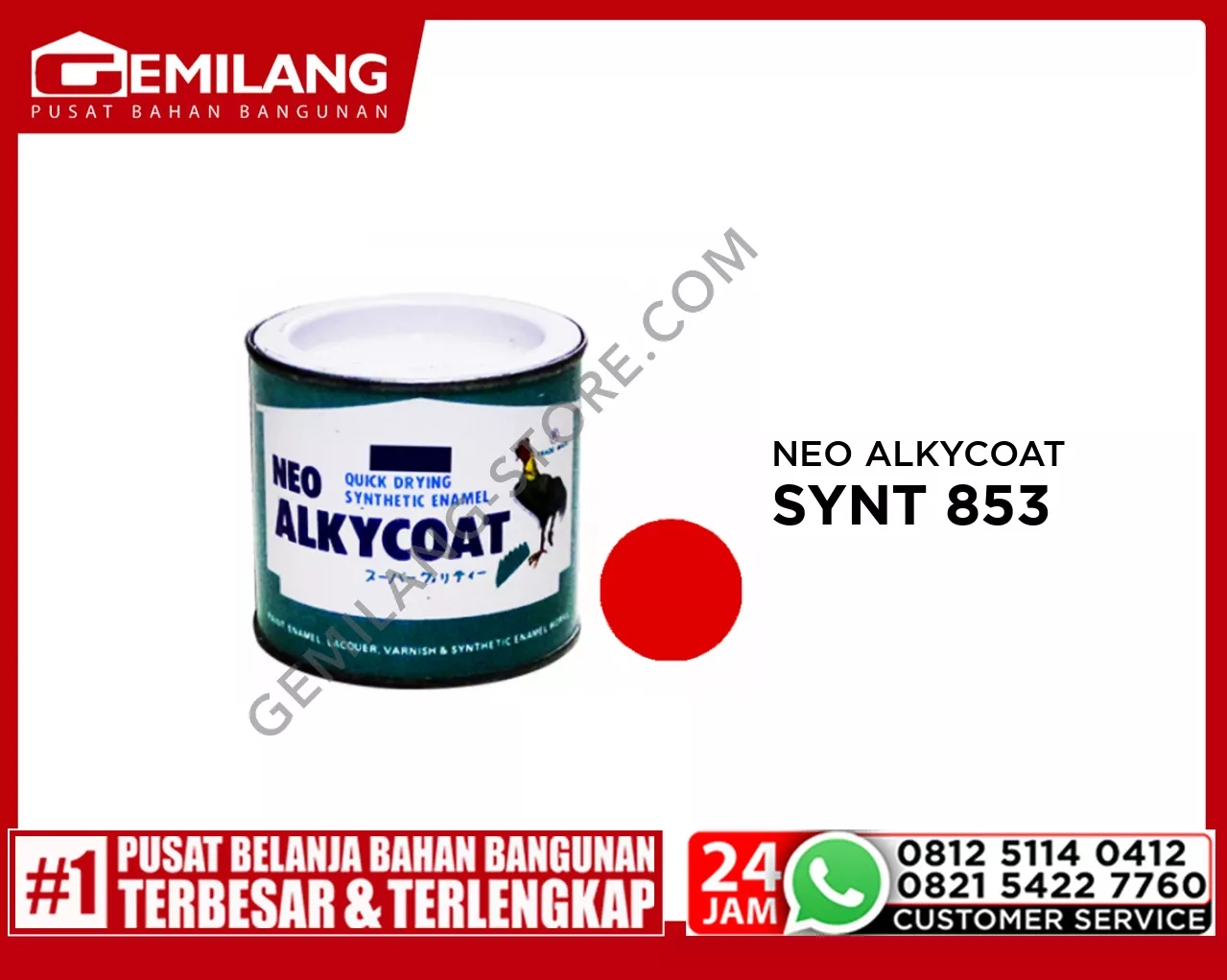 NEO ALKYCOAT SYNT 853 POUT RED 200cc