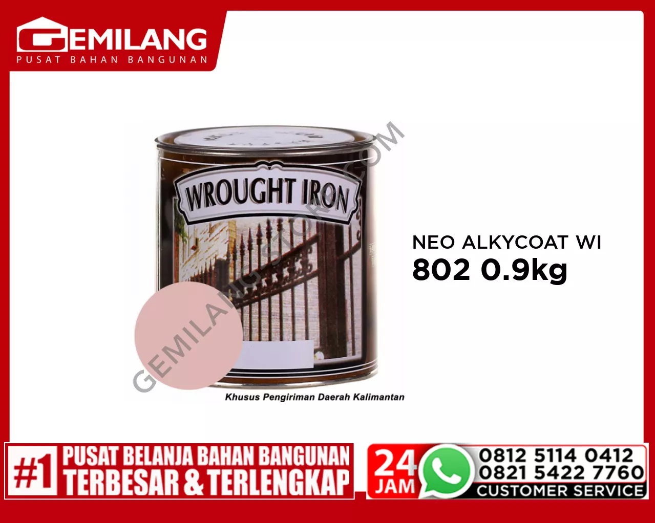 NEO ALKYCOAT WI 802 PINK COPPER 0.9kg