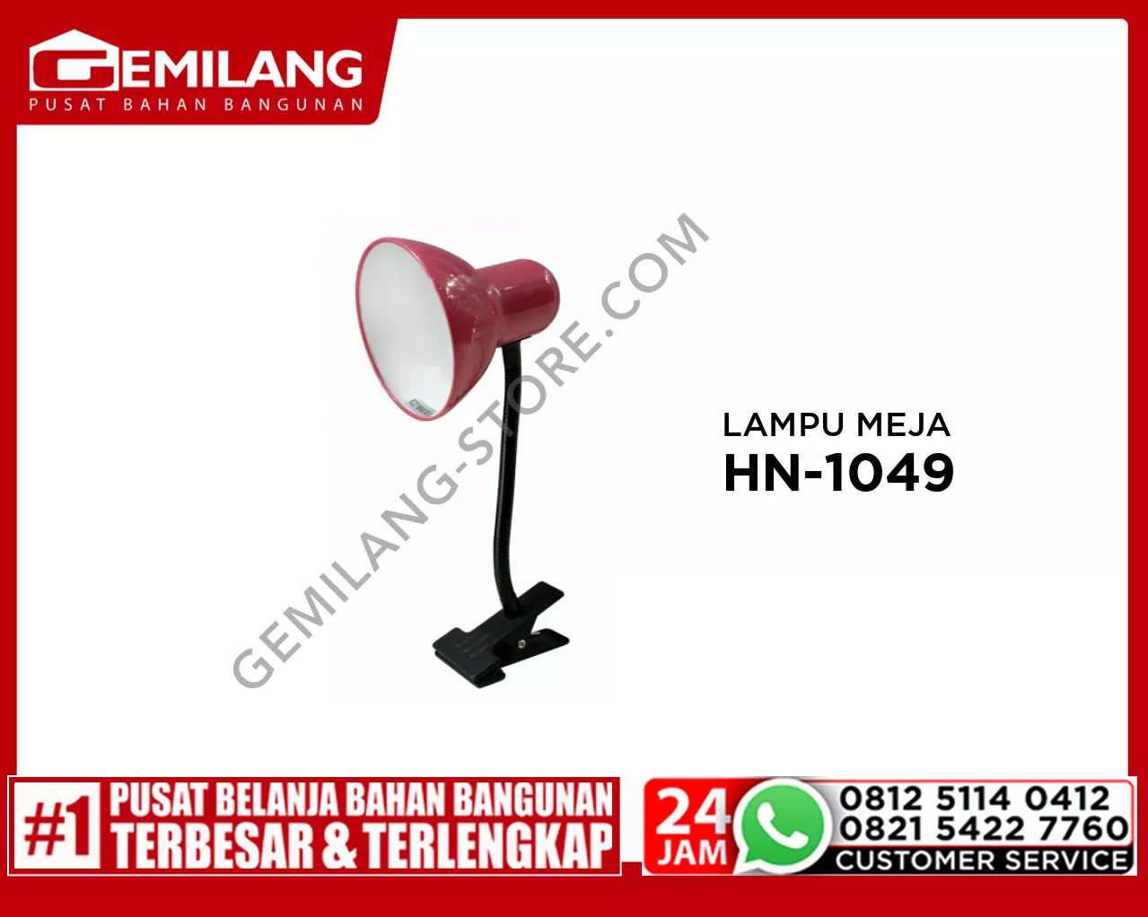 LAMPU MEJA HN-1049 PINK