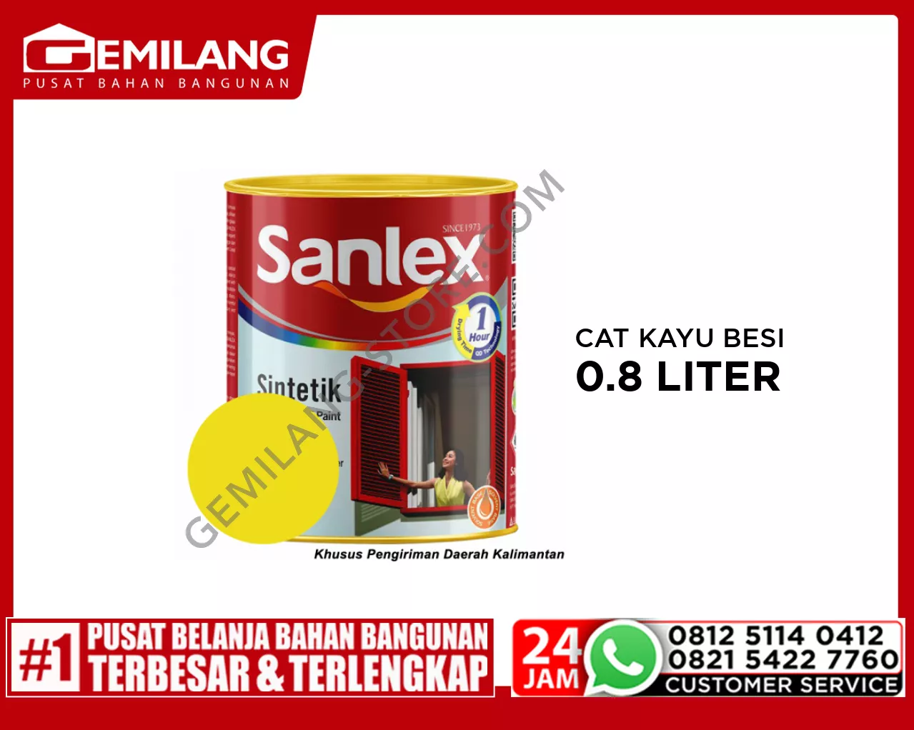 SANLEX PRODIGIO CAT K.BESI 6404 IMPERIAL YELLOW 0.8ltr