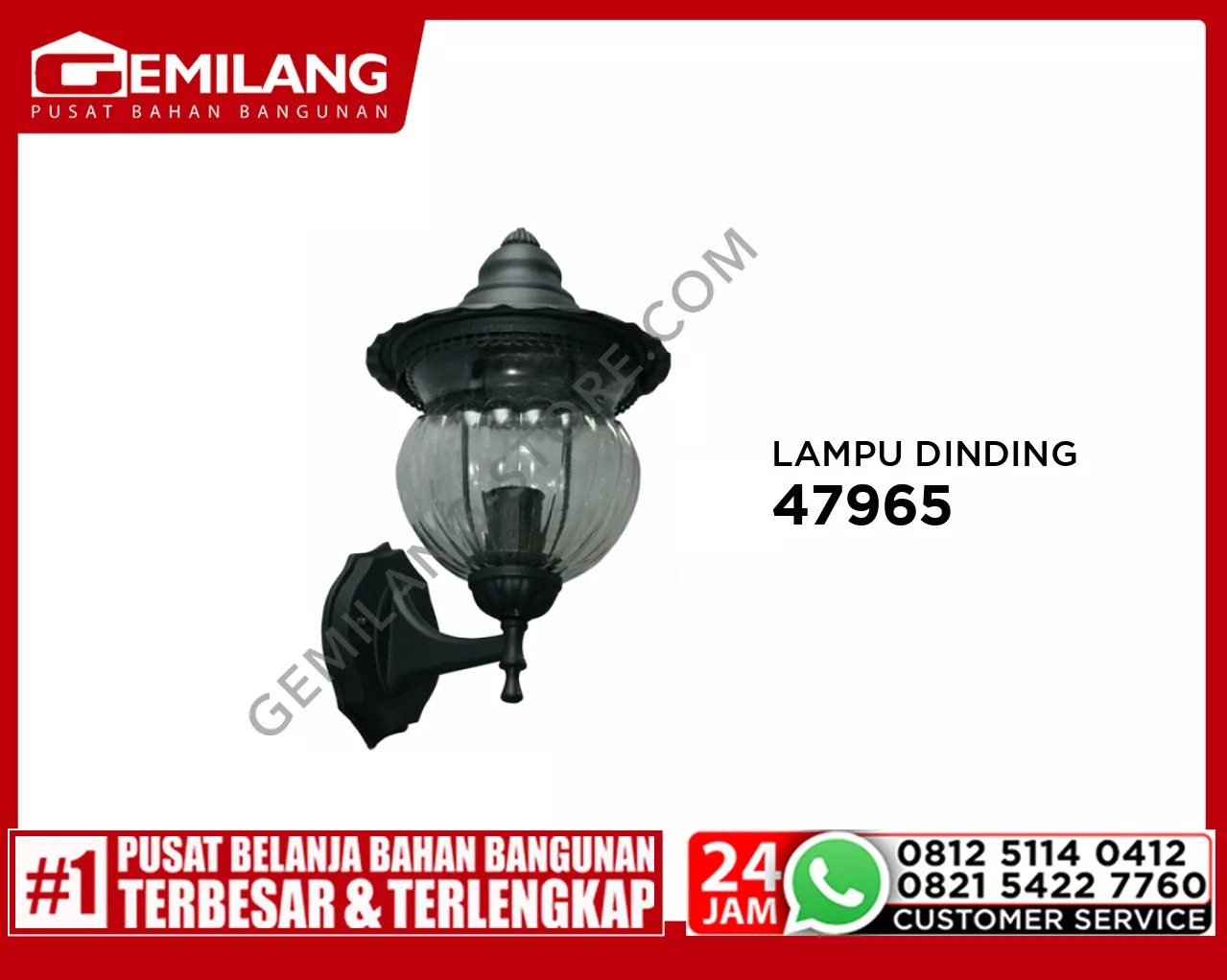 LAMPU DINDING WL-8060 BK