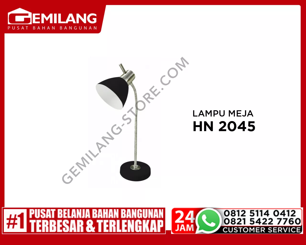 LAMPU MEJA HN 2045 SBK + SN