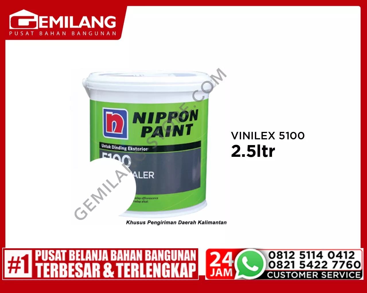NIPPON VINILEX 5100 ALKALI RESIST.PRIMER 2.5ltr