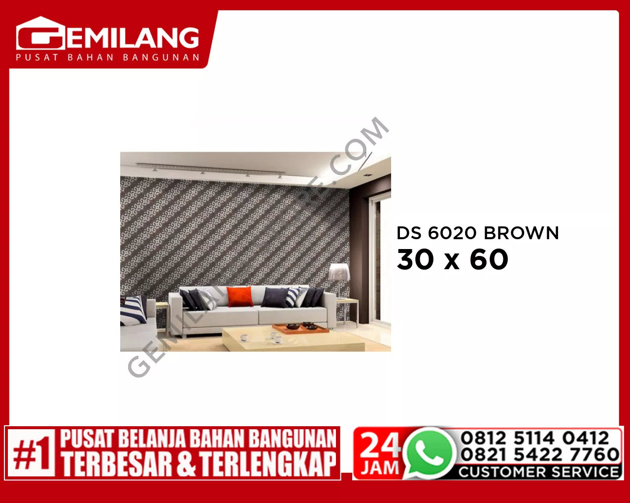 CENTRO DS 6020 BROWN 30 x 60