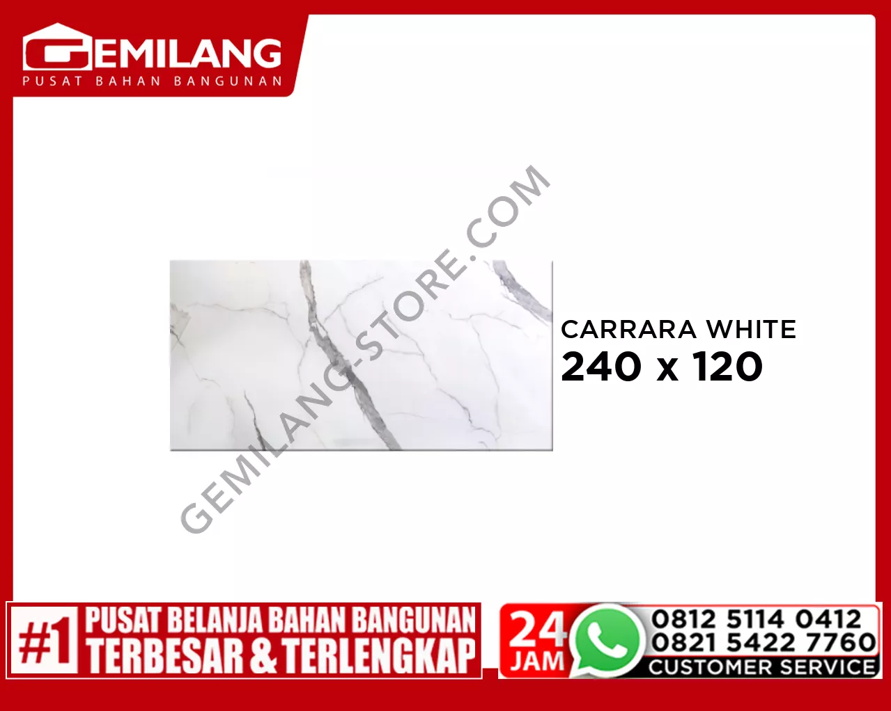 MARCO GRANIT CARRARA WHITE AL0124B09-003 240 x 120
