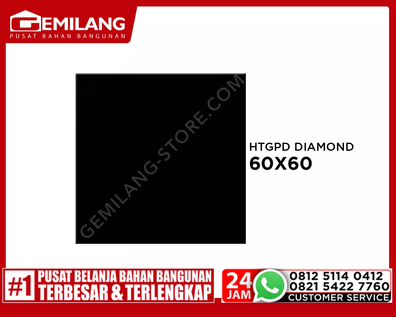 IKAD GRANIT HTGPD DIAMOND BLACK 60 x 60