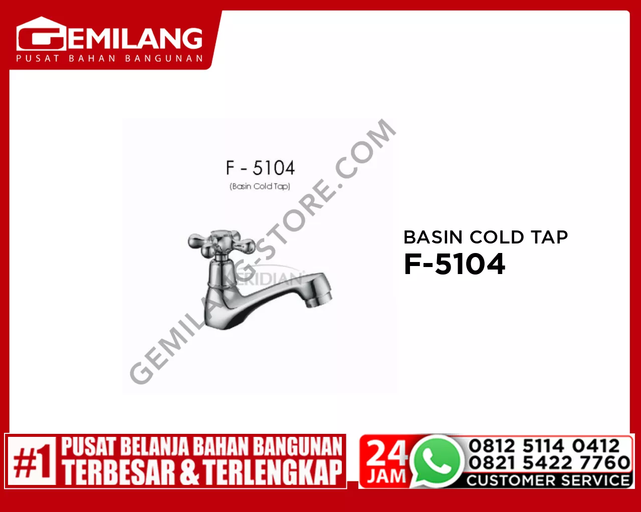 MERIDIAN BASIN COLD TAP F-5104