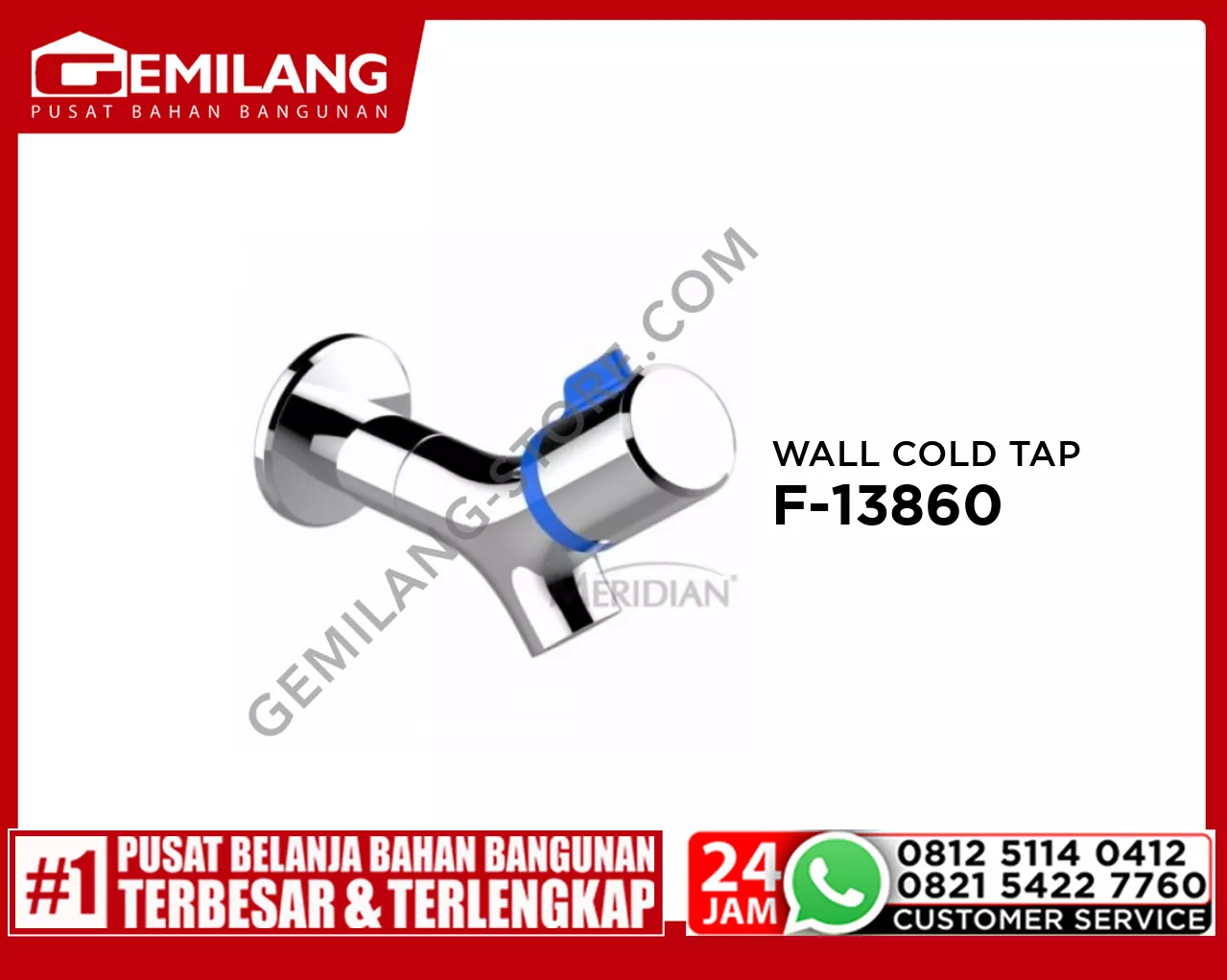 MERIDIAN WALL COLD TAP F-13860