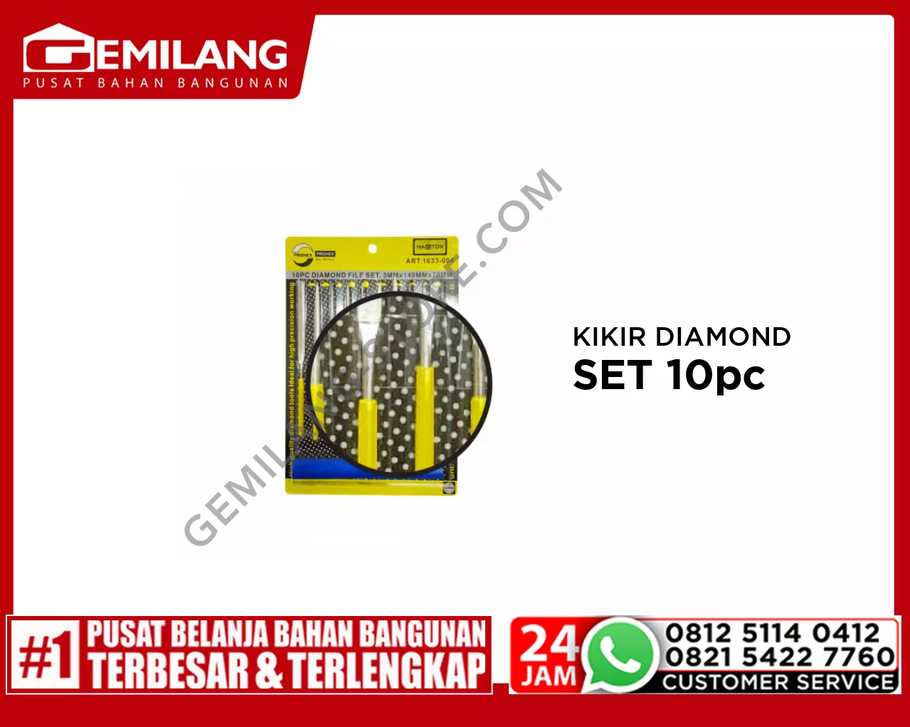 PROHEX KIKIR DIAMOND 10pc (1633-004)