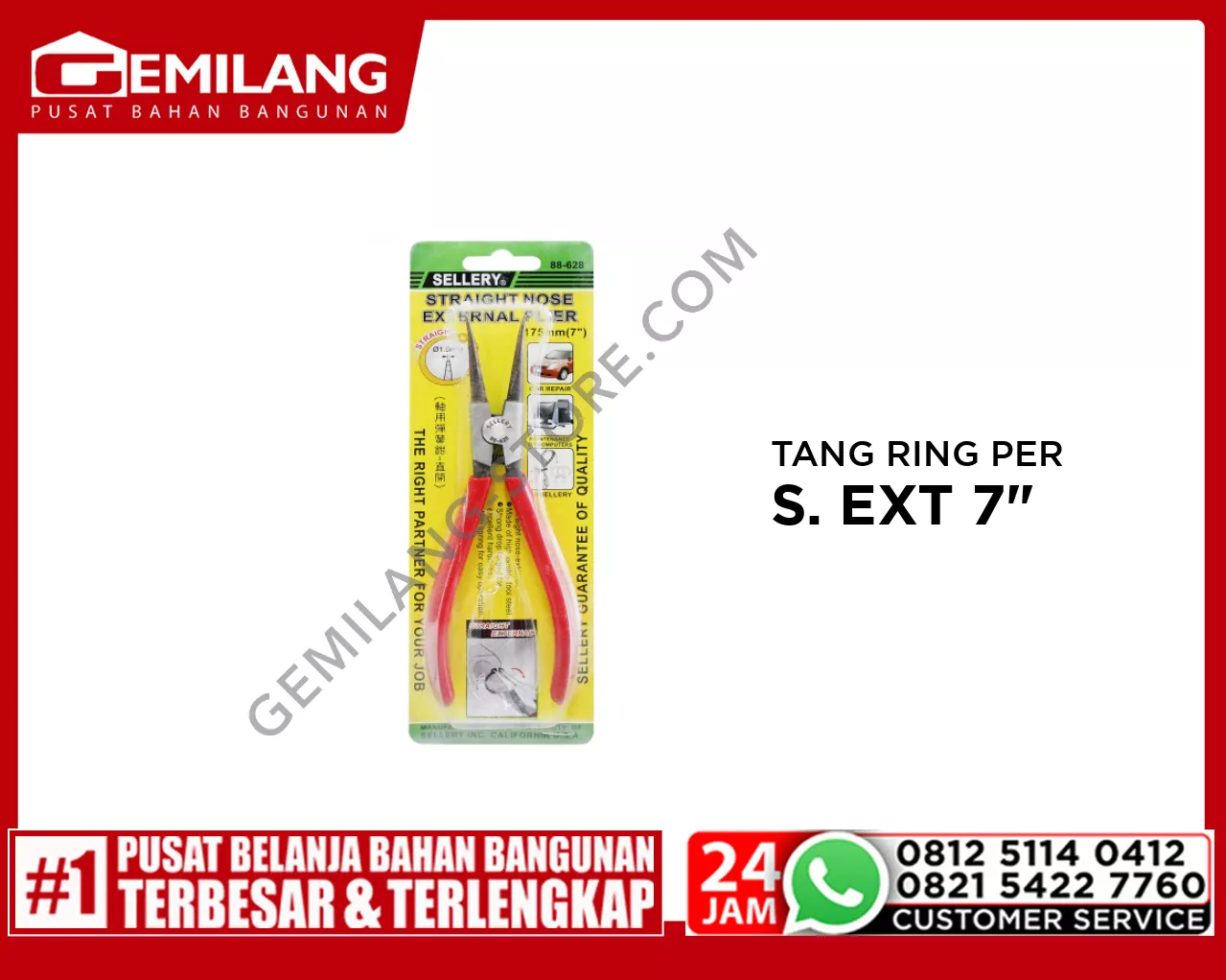 SELLERY TANG RING PER STRAIGHT EXT 7inch (88-628)