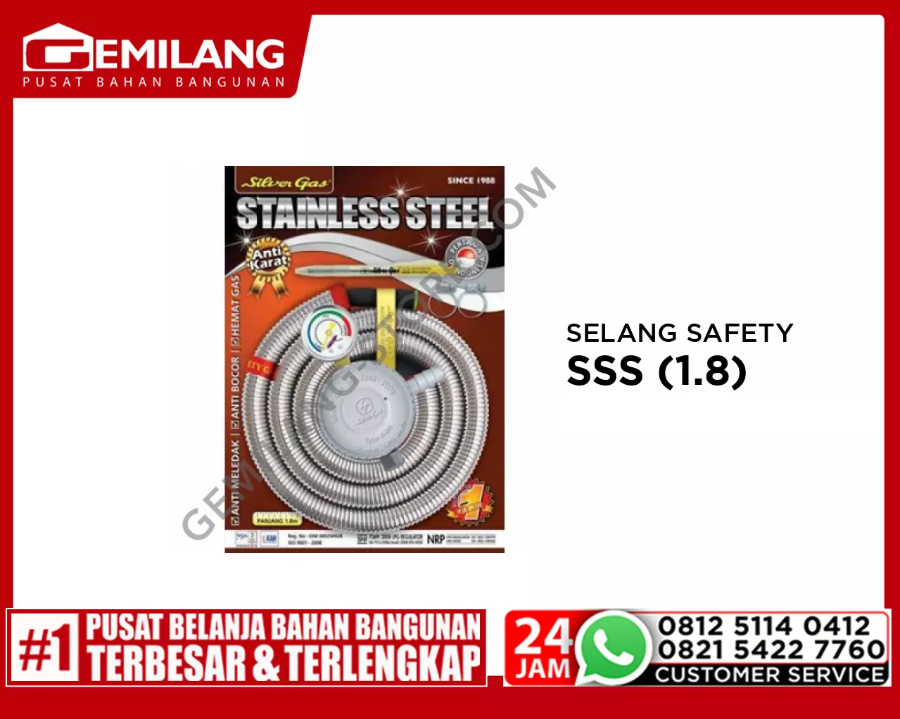 IL SELANG SAFETY STAINLESS 106 SMSS (1.8)