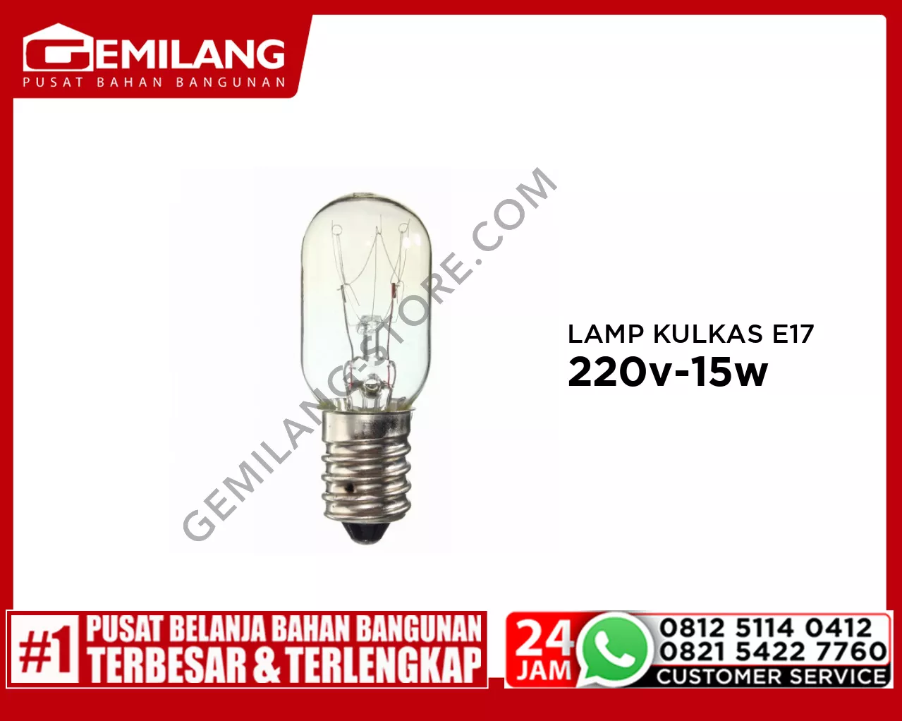 LAMP KULKAS E17 220v-15w