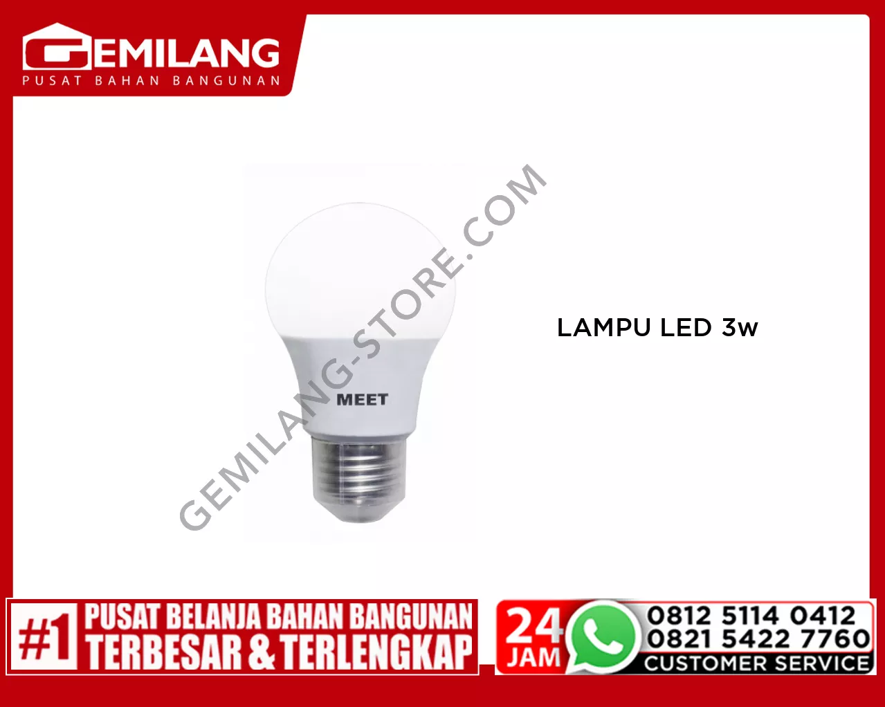MEET LAMPU LED CLASSIC 3w