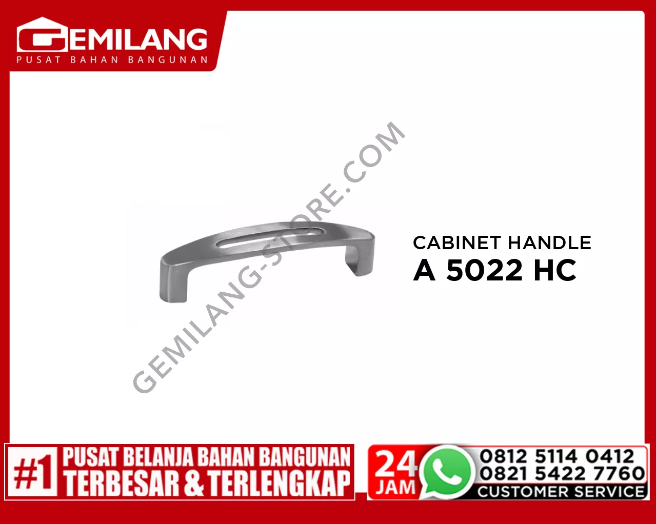 YANE CABINET HANDLE A 5022 HC PULL NATURE SS