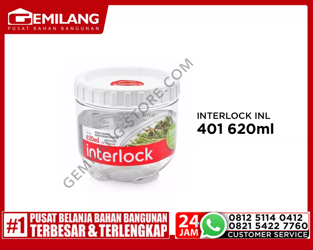 LOCK&LOCK INTERLOCK INL 401 620ml