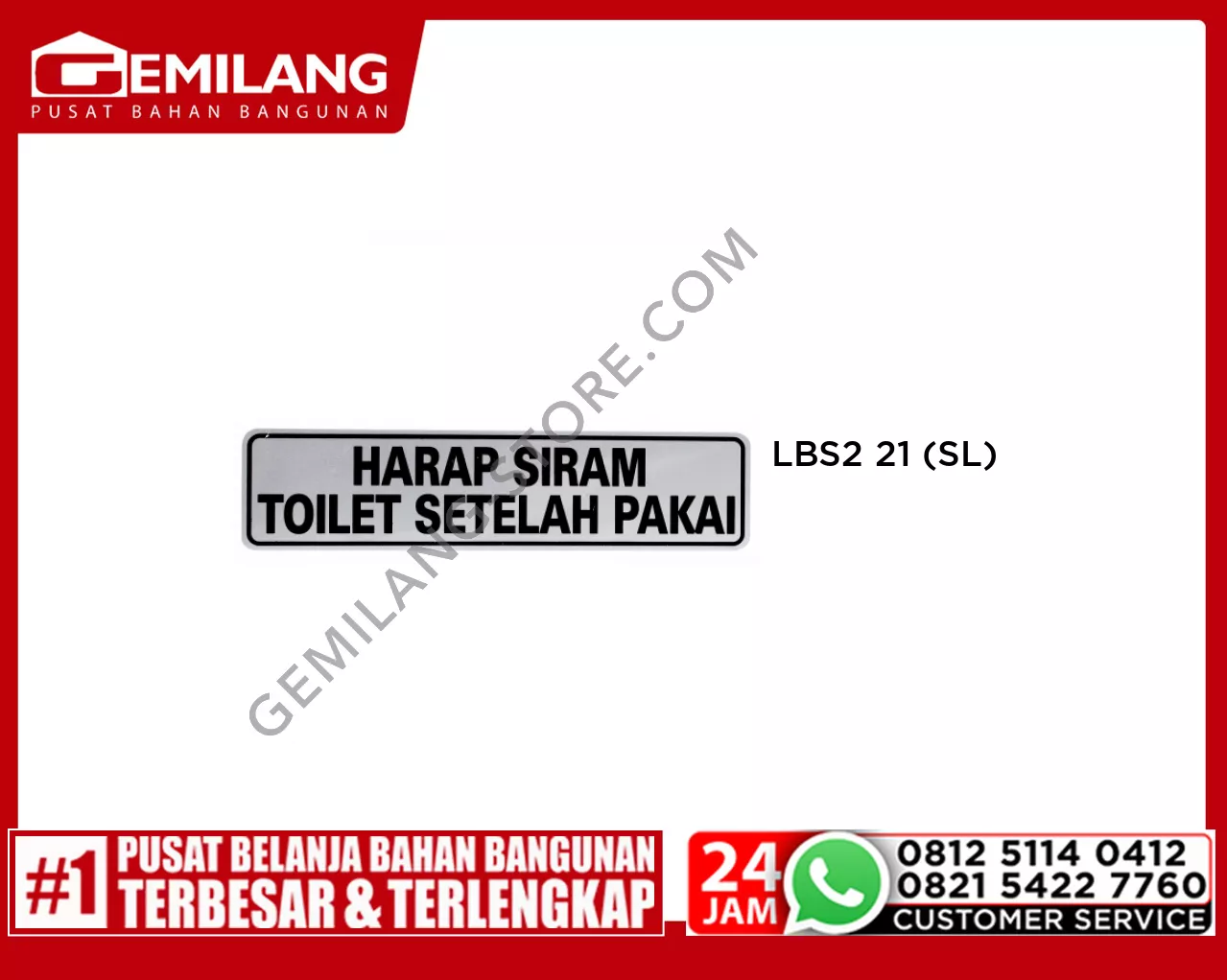 LBS2 21 HARAP SIRAM TOILET SETELAH PAKAI (SL)