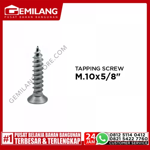 CSK TAPPING SCREW M.10 x 5/8inch 20pc