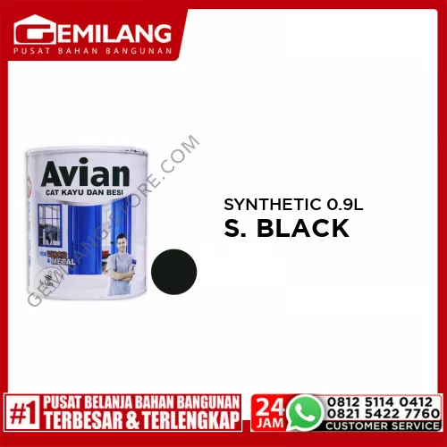 AVIAN SYNTHETIC SUPER BLACK 0.9ltr