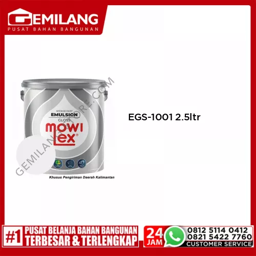 MOWILEX EMULSION GLOSS WHITE EGS-1001 2.5ltr