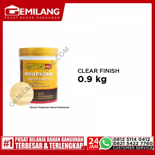 NEO ALKYCOAT DECO WOODSTAIN CLEAR FINISH 0.9kg