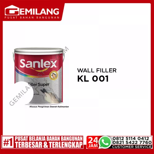 SANLEX SUPER WALL FILLER KL 001 PUTIH 1kg