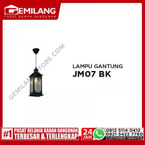 LAMPU GANTUNG HO - JM07 BK