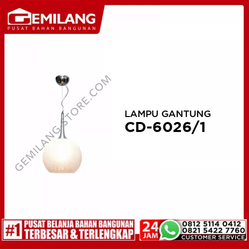 LAMPU GANTUNG CD-6026/1 CH