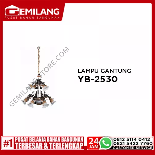 LAMPU GANTUNG YB-2530/8+4+3 FGD