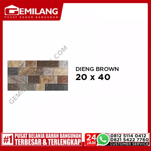 CENTRO DIENG BROWN 20 x 40