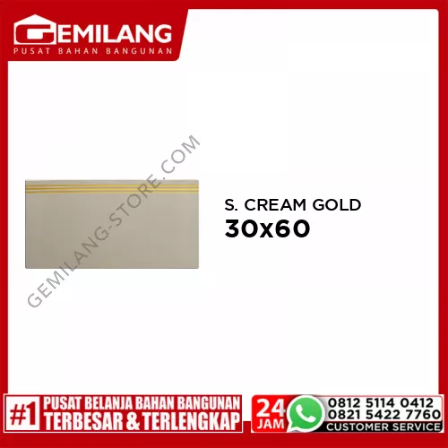 GML STEPNOSING CREAM GOLD 30 x 60