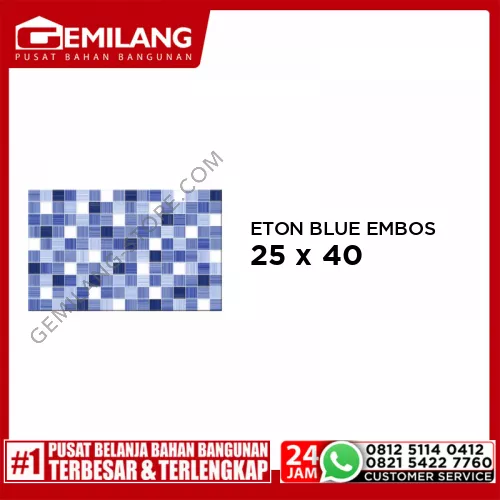 ASIA ETON BLUE EMBOSS 25 x 40