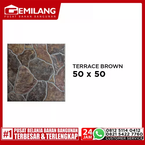 ROMAN TERRACE BROWN (555400) 50 x 50