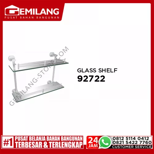 GML ACCESORIES DOUBLE GLASS SHELF 92722