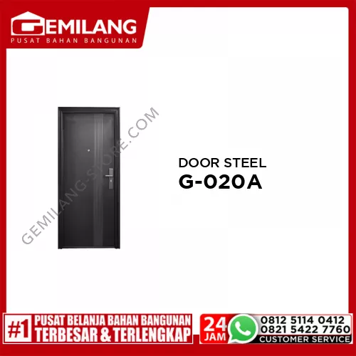 MERIDIAN DOOR STEEL BLACK G-020A KIRI (215 x 96 x 5cm)