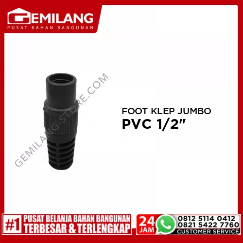 FOOT KLEP JUMBO PVC 1/2inch