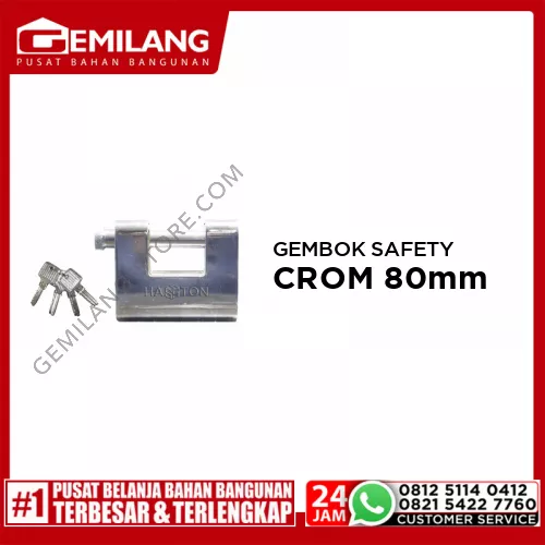 PROHEX GEMBOK SAFETY CROM(MDL U/TAS) 80mm (1252-100)