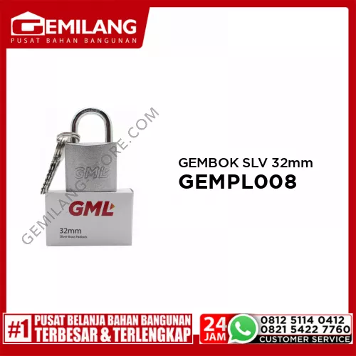 GML GEMBOK SILVER 32mm GEMPL008
