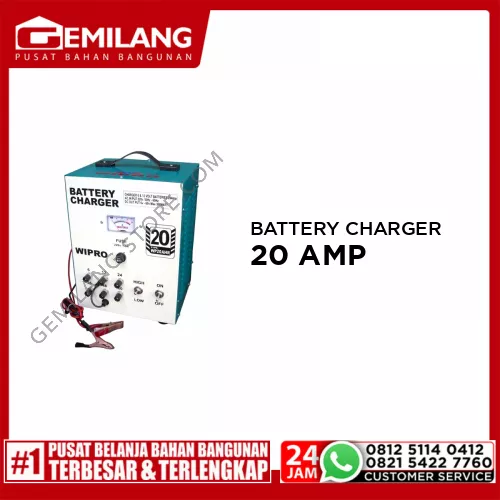 WIPRO BATTERY CHARGER AHR REGULAR 20 AMP(6-60V)