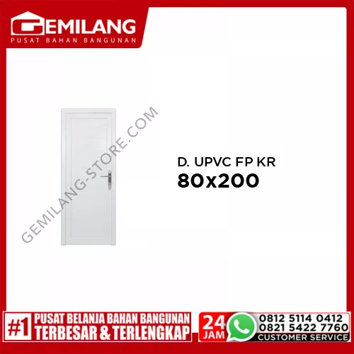 AXERA DOOR UPVC FULL PANEL KIRI 80 x 200