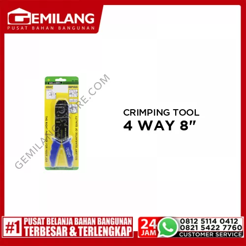 SELLERY CRIMPING TOOL 4 WAY 8inch (88-996)