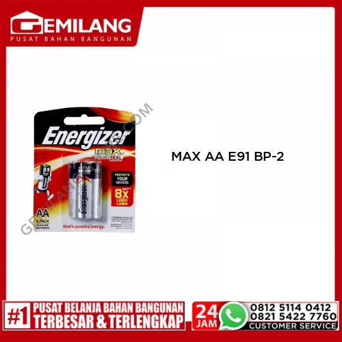 ENERGIZER MAX AA (E91 BP-2)
