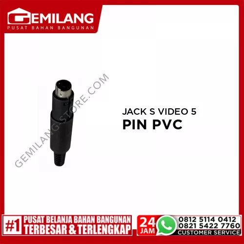JACK S VIDEO 5 PIN PVC /2pc