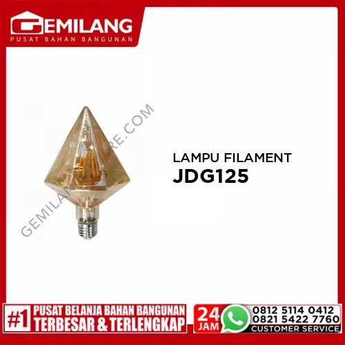 MEET LAMPU FILAMENT LED 2300K E27 6w JDG125