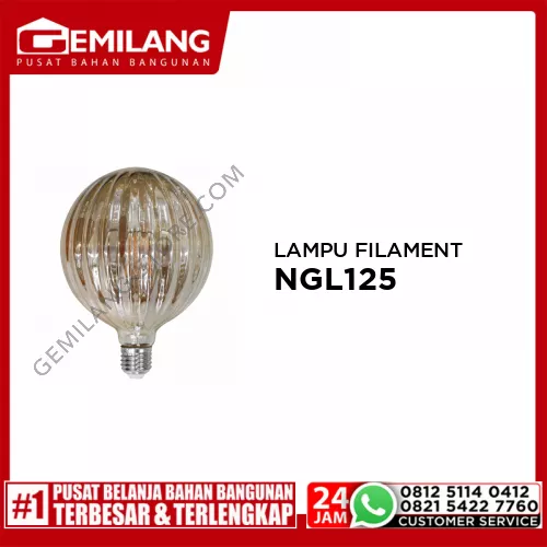 MEET LAMPU FILAMENT LED 2300K E27 6w NGL125
